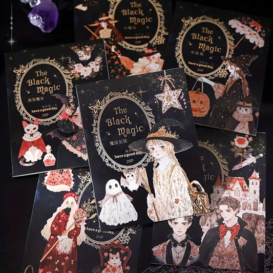 Stickers Brujitas Encantadas (20 unidades) ✨🧙♀️🦇