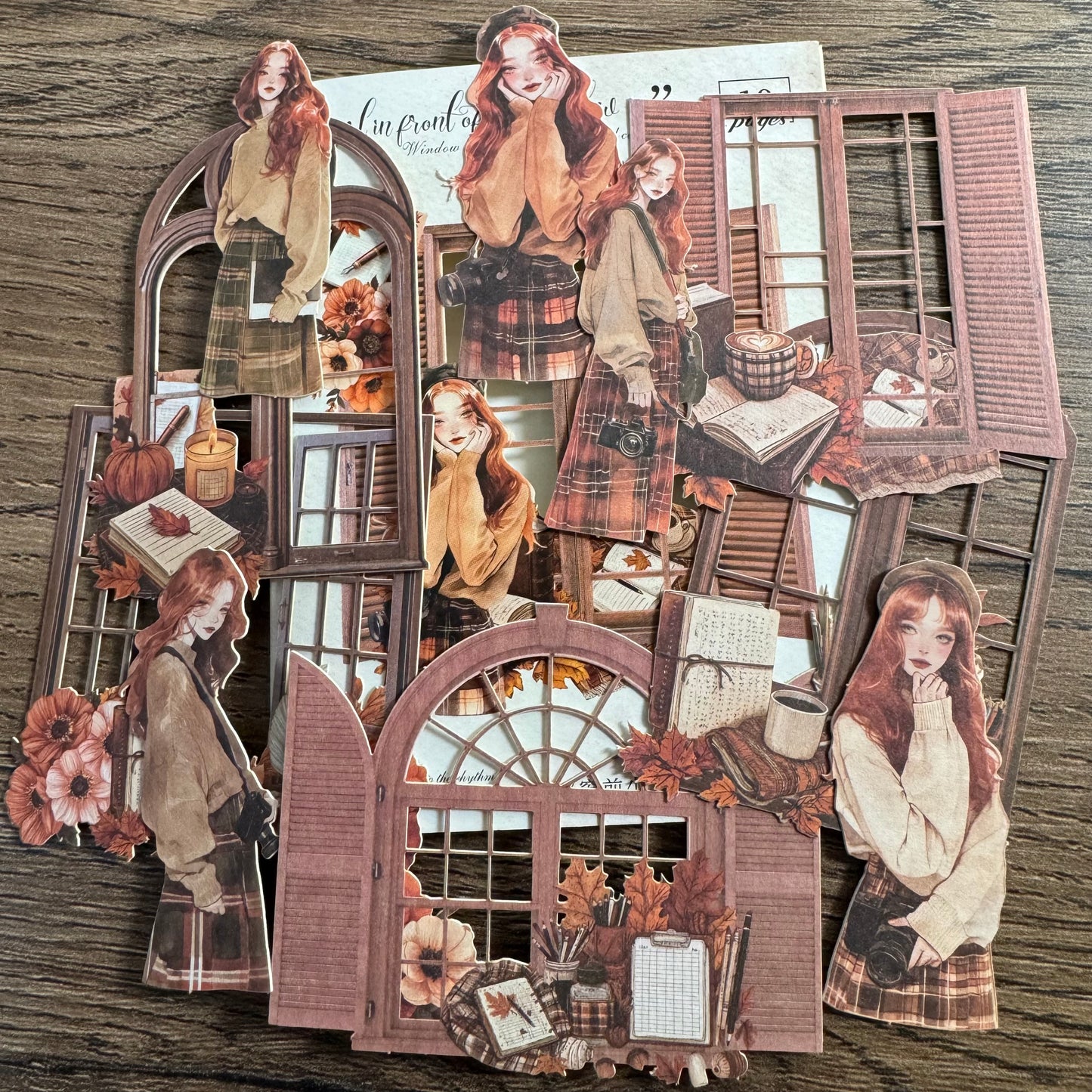 🌆 Window Girls – Stickers de Papel Gruesito