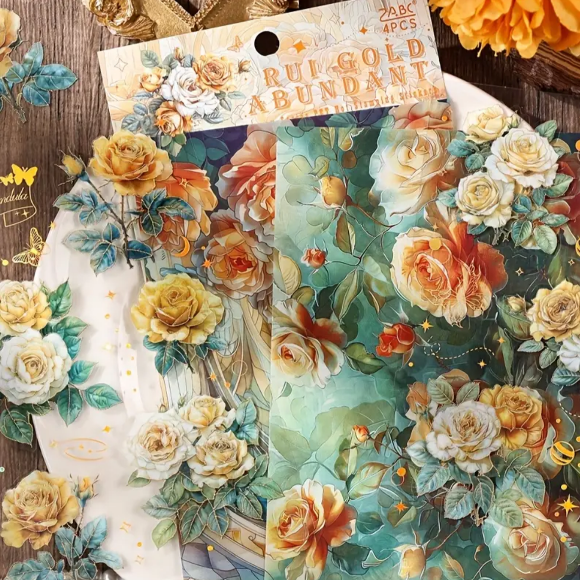 ✨ Bloom Foil – Set de Stickers Florales ✨