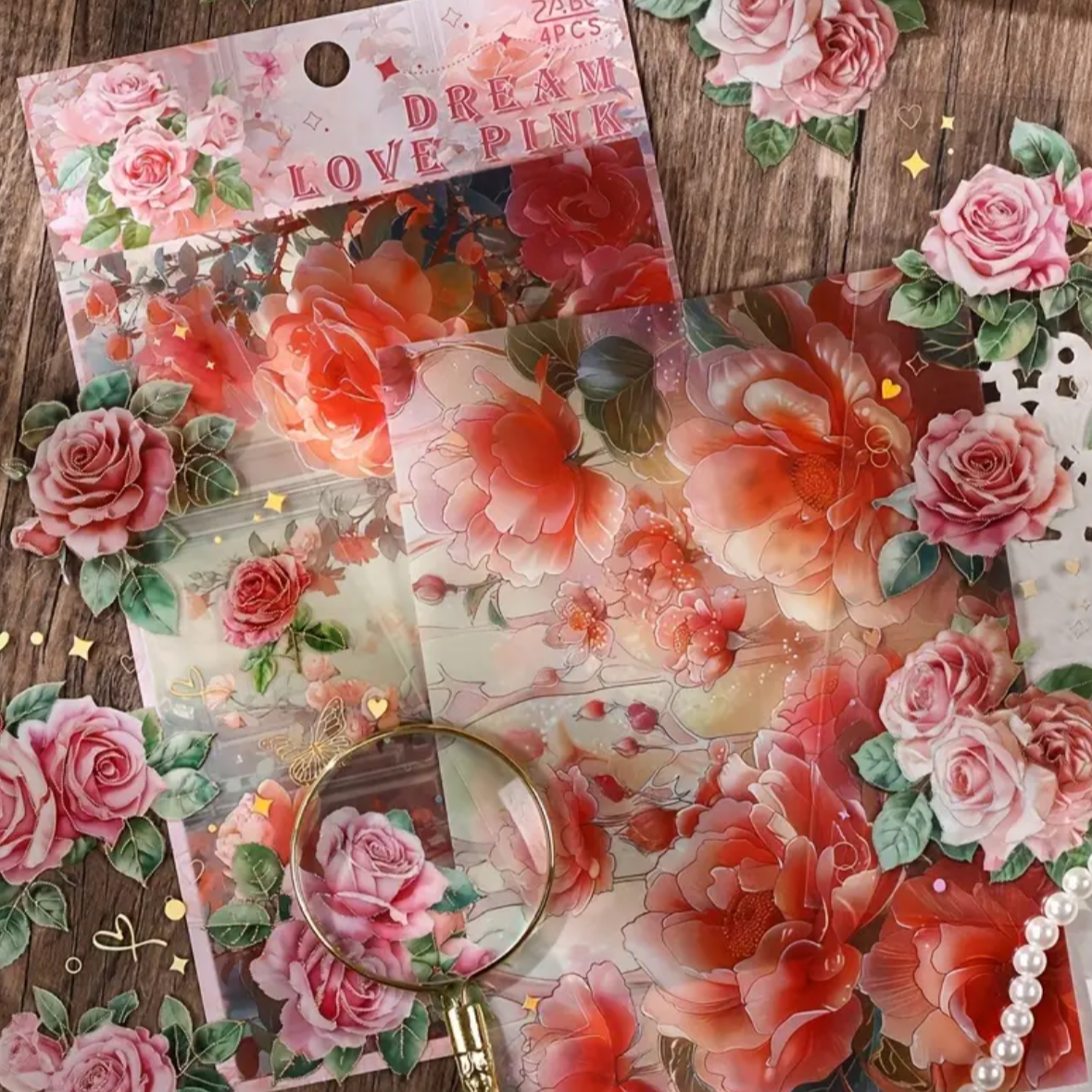 ✨ Bloom Foil – Set de Stickers Florales ✨
