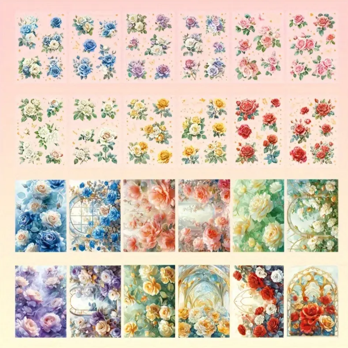 ✨ Bloom Foil – Set de Stickers Florales ✨
