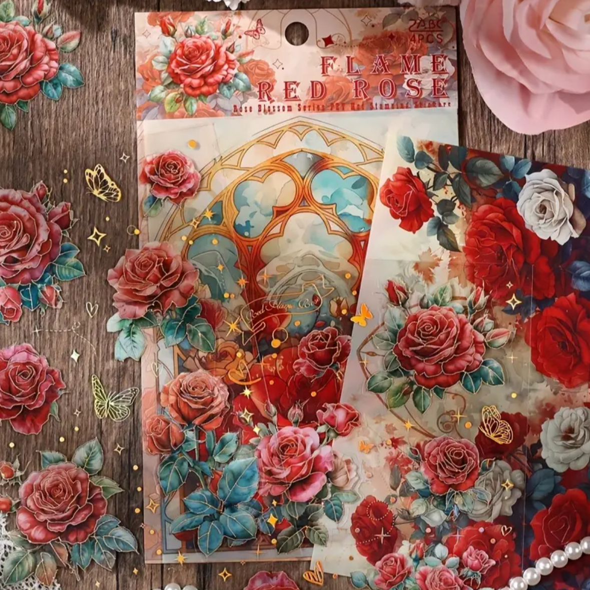 ✨ Bloom Foil – Set de Stickers Florales ✨