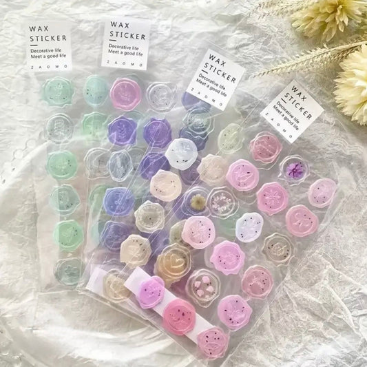 Stickers Sellos 3D – Cierra Carta (18 piezas) ✉️💌✨