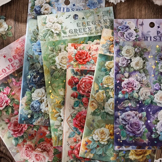 ✨ Bloom Foil – Set de Stickers Florales ✨