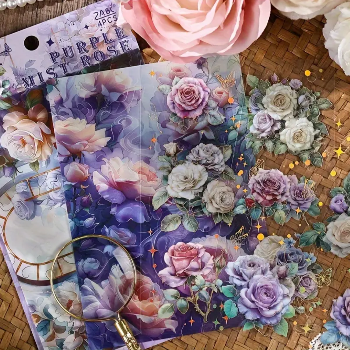 ✨ Bloom Foil – Set de Stickers Florales ✨