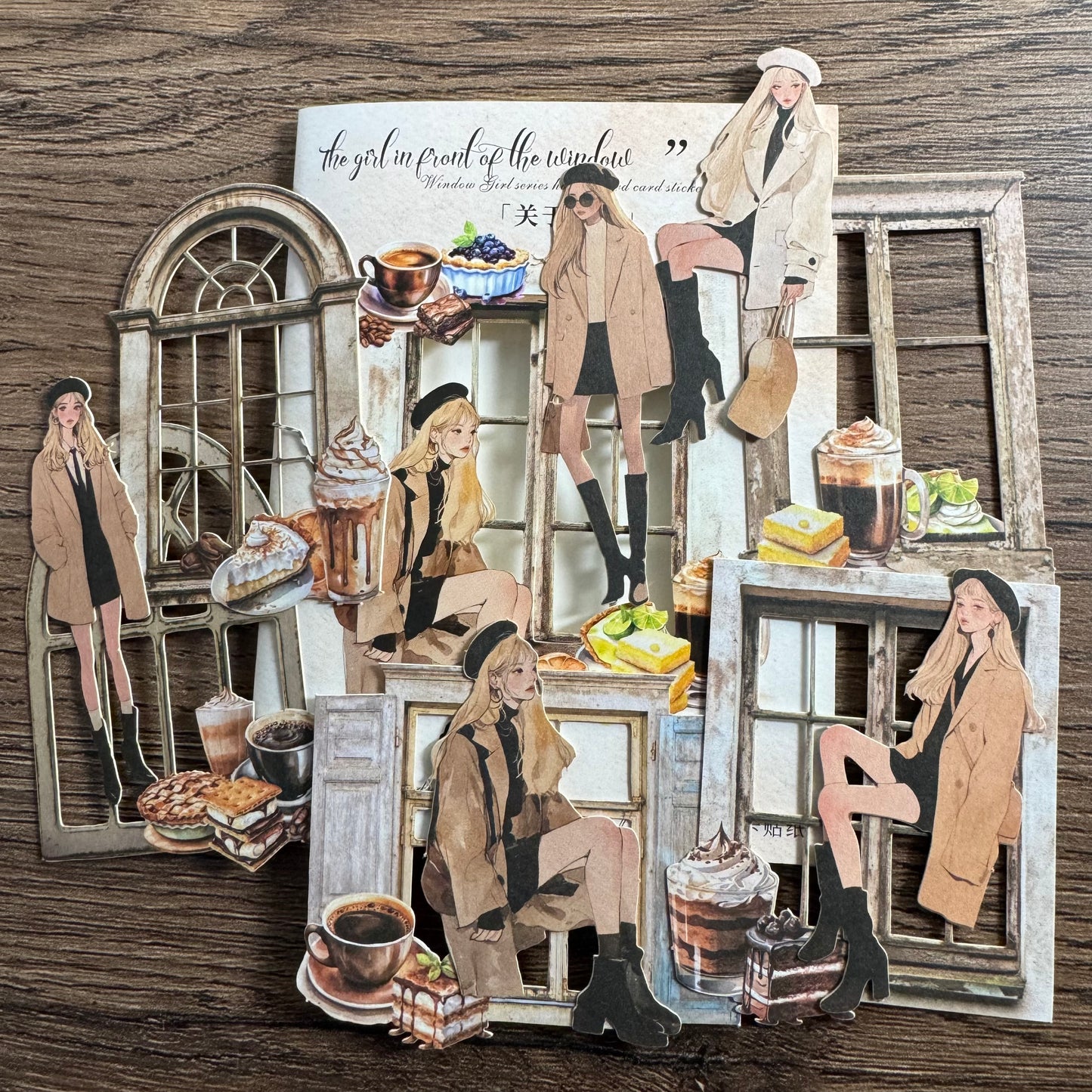 🌆 Window Girls – Stickers de Papel Gruesito