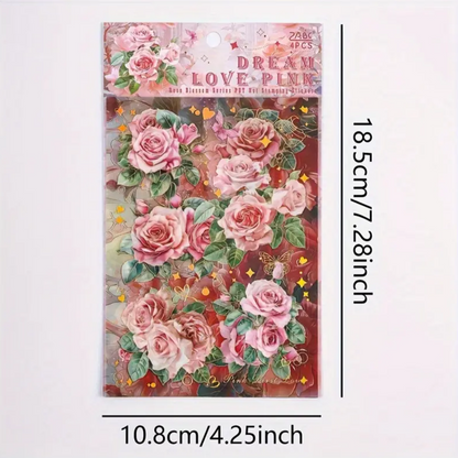 ✨ Bloom Foil – Set de Stickers Florales ✨