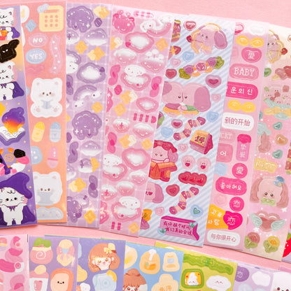 Set de Stickers G – Kawaii Collection (20 planchitas) 🎀✨