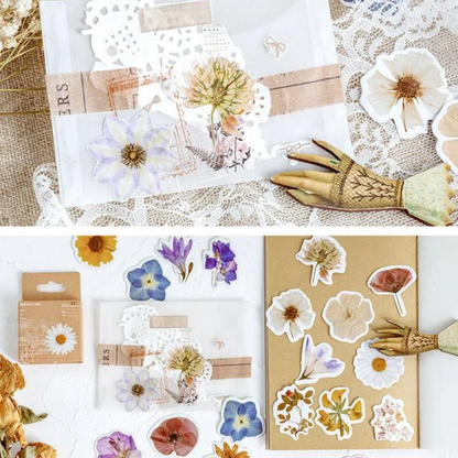 Set de Stickers – Colección Floral (46 piezas en cajita) 🌼✨