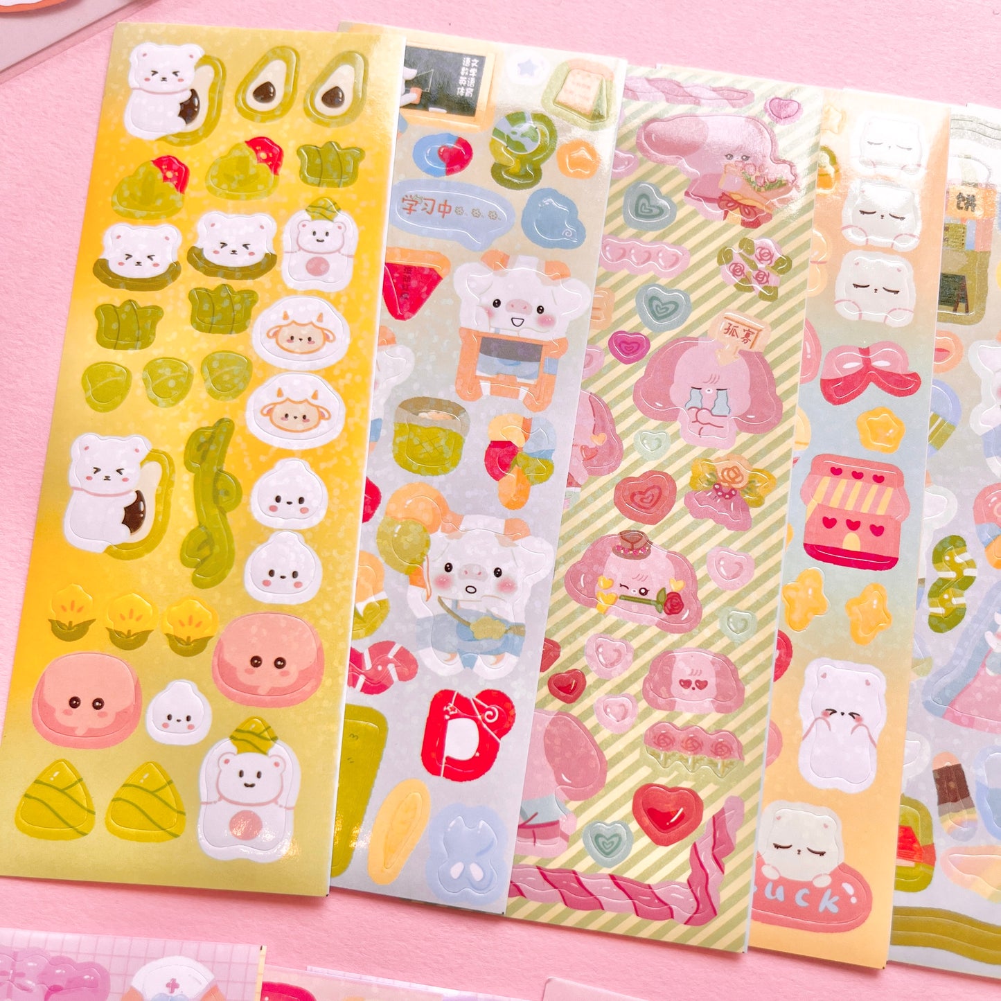 Set de Stickers R – Kawaii Collection (20 planchitas) 🎀✨