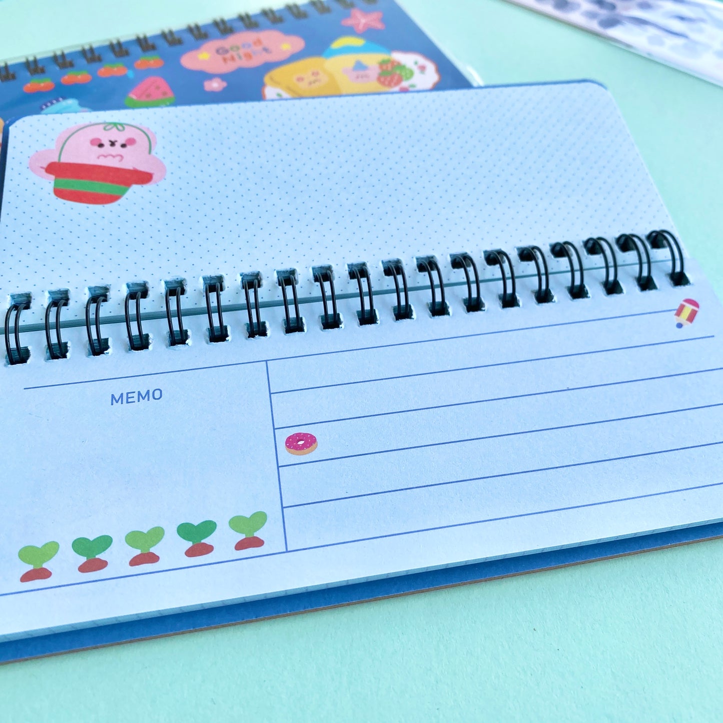 Planner Anillado Kawaii – Ositos & Azul Sereno 📖🐻✨