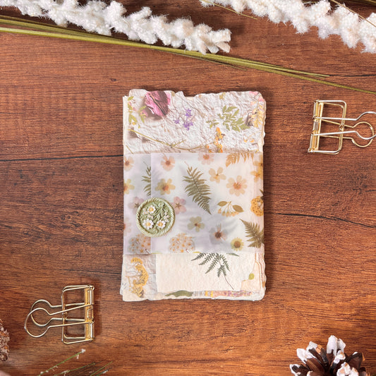 Set de Papeles Decorativos – Naturaleza en Texturas (30 piezas) 🍃✨