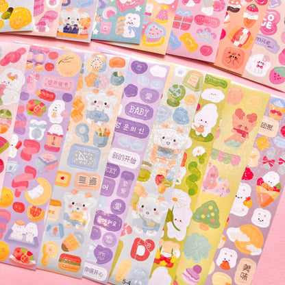 Set de Stickers K – Kawaii Collection (20 planchitas) 🎀✨