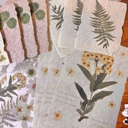 Set de Papeles Decorativos – Naturaleza en Texturas (30 piezas) 🍃✨