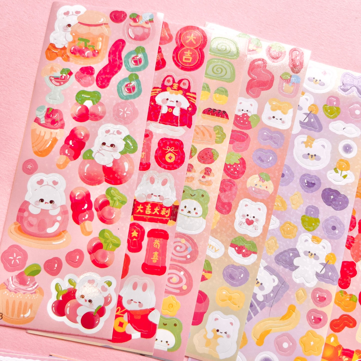 Set de Stickers M – Kawaii Collection (20 planchitas) 🎀✨