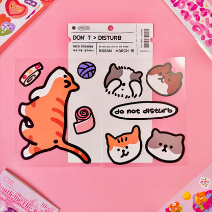 Set de Stickers XL PET – Mundo Gatitos (2 planchas) 🐱✨