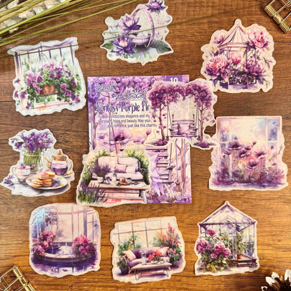 Set de Stickers – Rincones Florales (10 piezas) 🌿✨