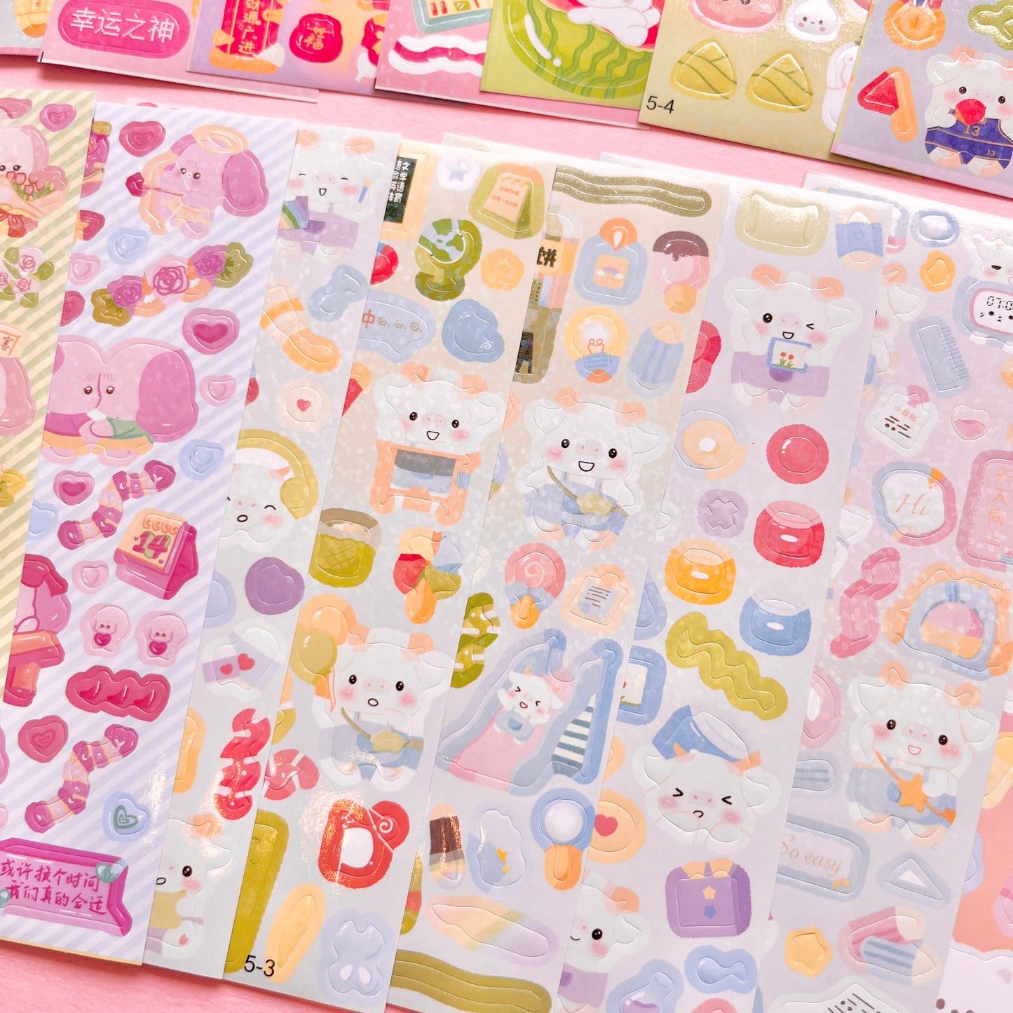 Set de Stickers I – Kawaii Collection (20 planchitas) 🎀✨