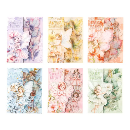 Set de Stickers PET – Ángeles & Hadas (30 piezas) 👼🧚‍♀️✨