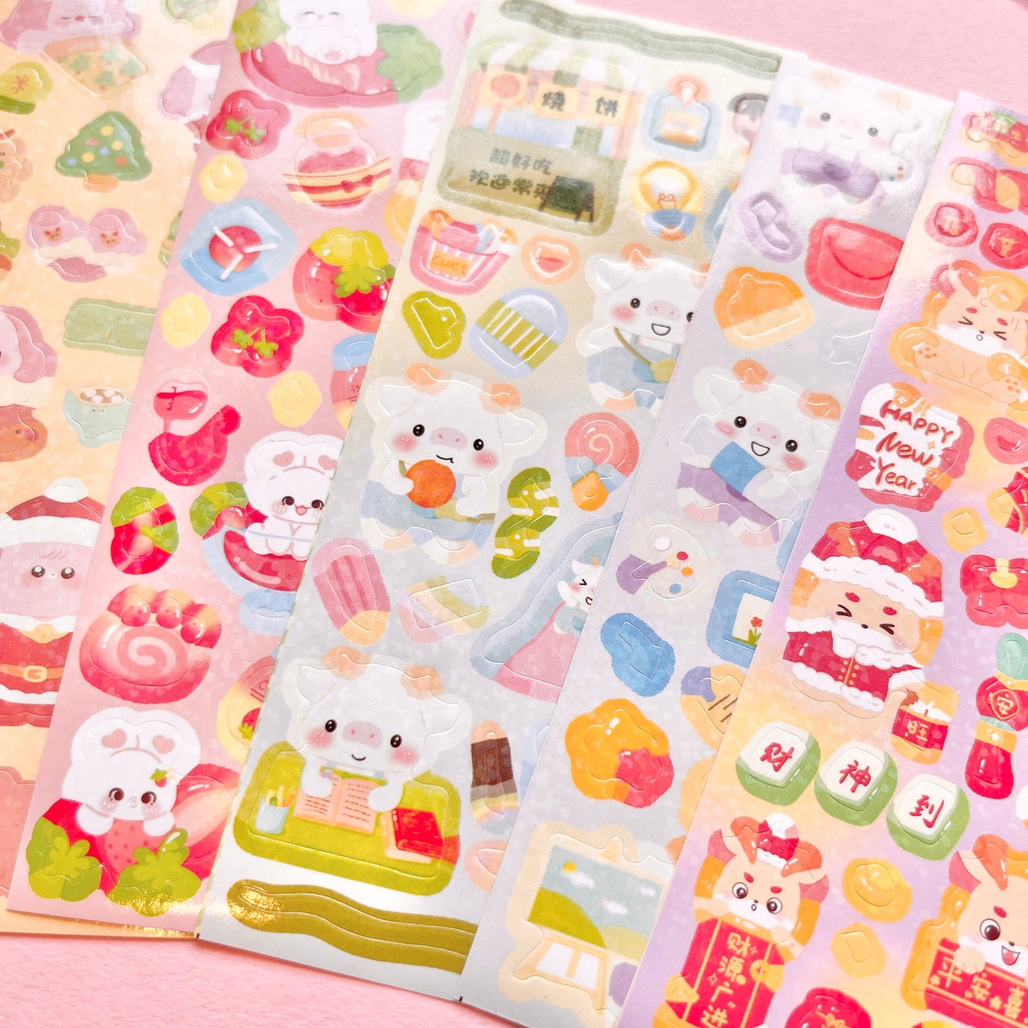 Set de Stickers F – Kawaii Collection (20 planchitas) 🎀✨