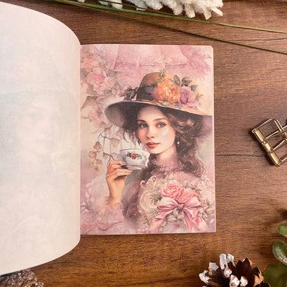 Libro de Papel Decorativo – Damas & Hadas Vintage (30 hojas) 🧚‍♀️📜✨