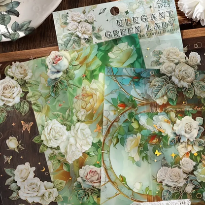 ✨ Bloom Foil – Set de Stickers Florales ✨
