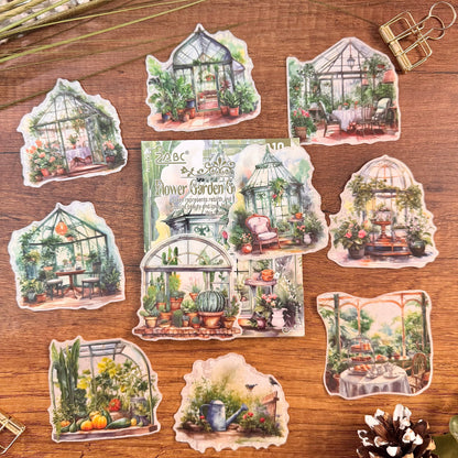 Set de Stickers – Rincones Florales (10 piezas) 🌿✨