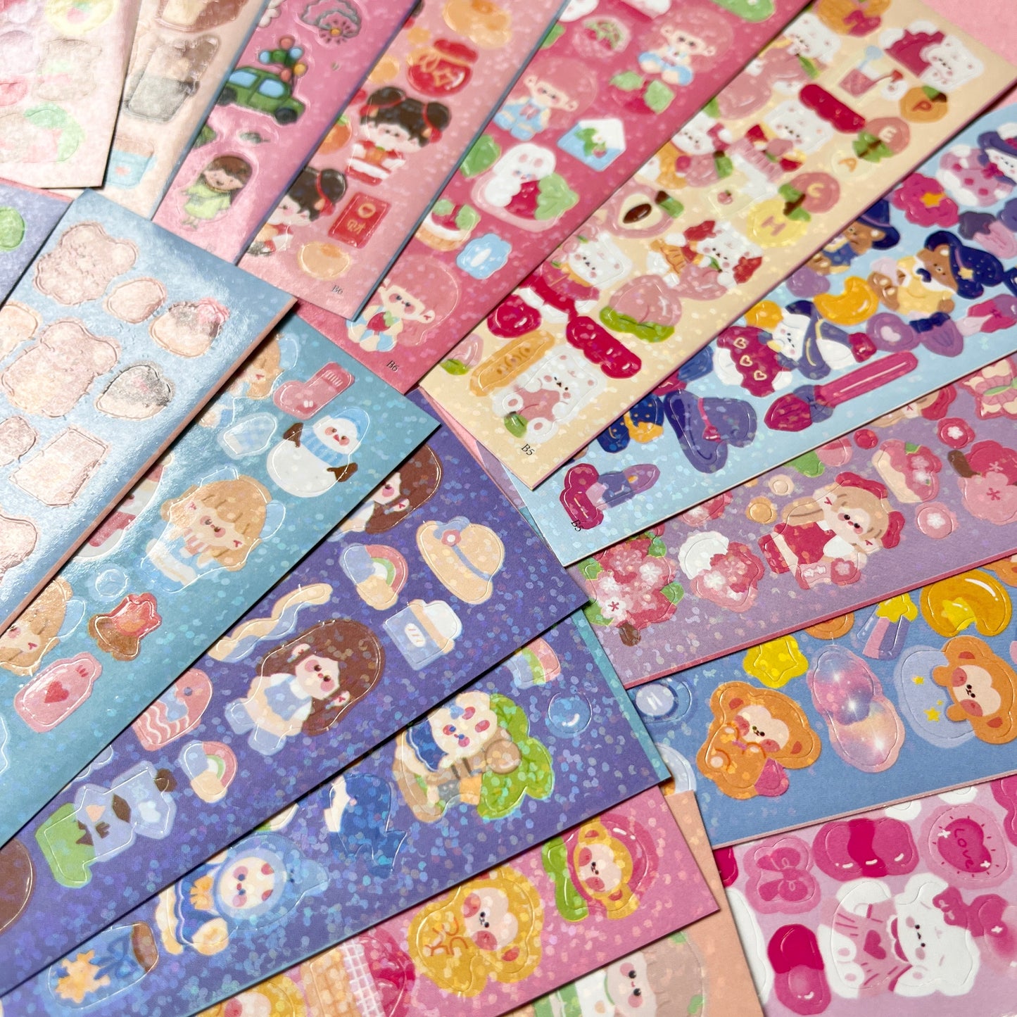 Set de Stickers A – Kawaii Collection (20 planchitas) 🎀✨