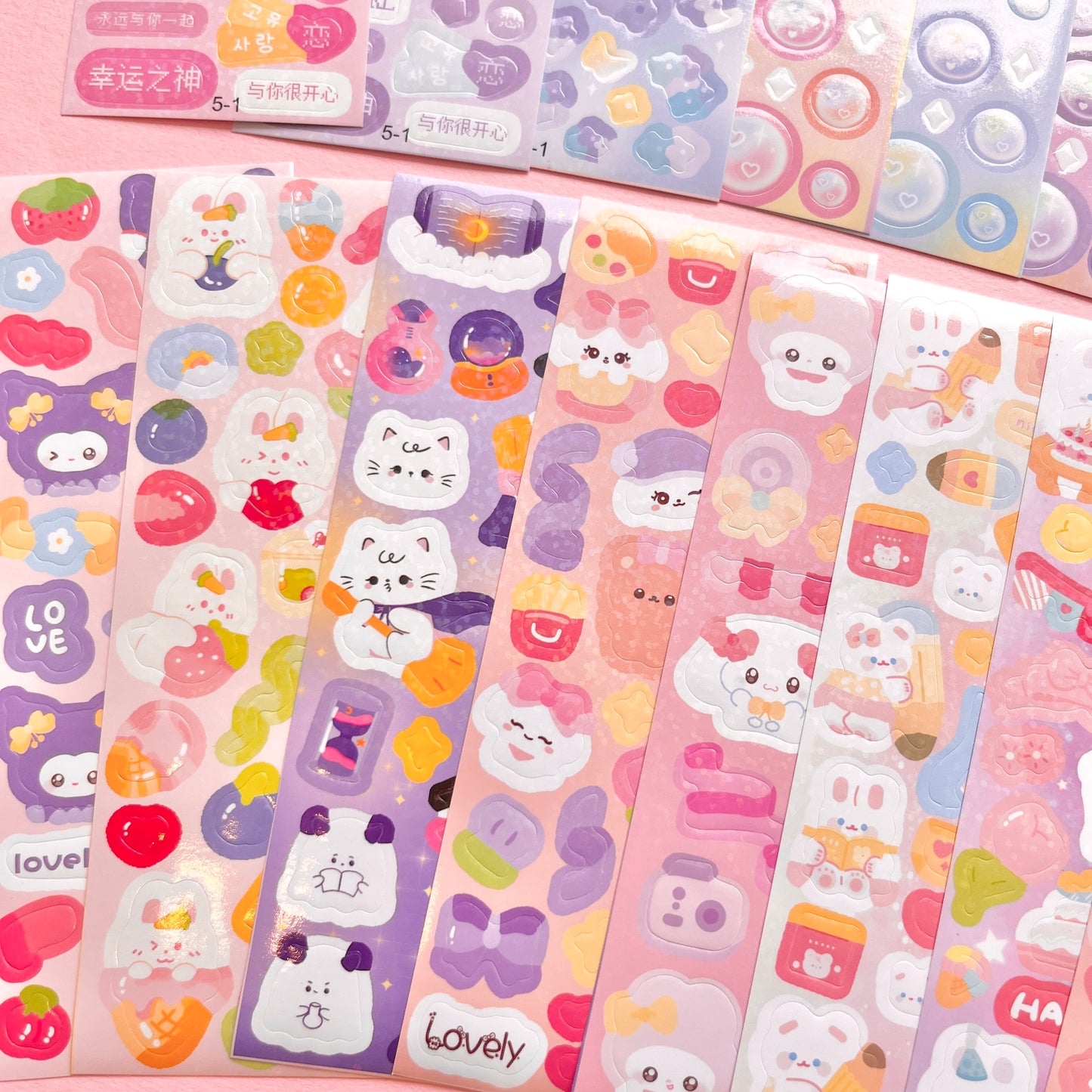 Set de Stickers H – Kawaii Collection (20 planchitas) 🎀✨