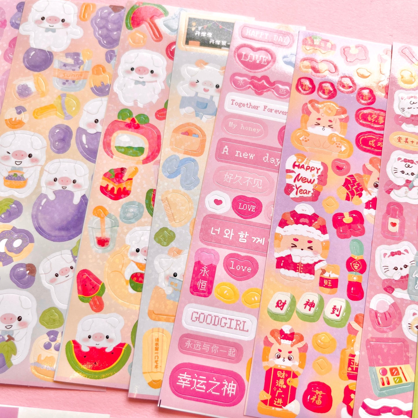 Set de Stickers I – Kawaii Collection (20 planchitas) 🎀✨