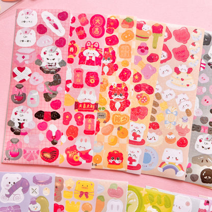 Set de Stickers J – Kawaii Collection (20 planchitas) 🎀✨