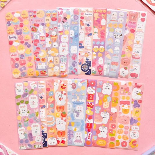 Set de Stickers Q – Kawaii Collection (20 planchitas) 🎀✨