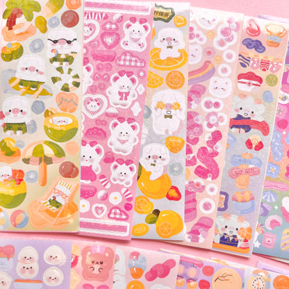 Set de Stickers K – Kawaii Collection (20 planchitas) 🎀✨