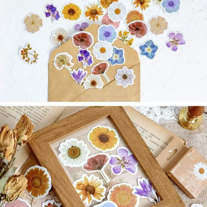 Set de Stickers – Colección Floral (46 piezas en cajita) 🌼✨