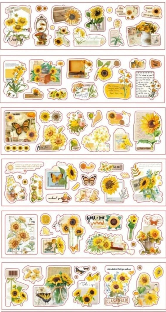 Set de Stickers PET – Colección Vintage (6 planchas) 📜✨