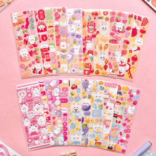 Set de Stickers M – Kawaii Collection (20 planchitas) 🎀✨