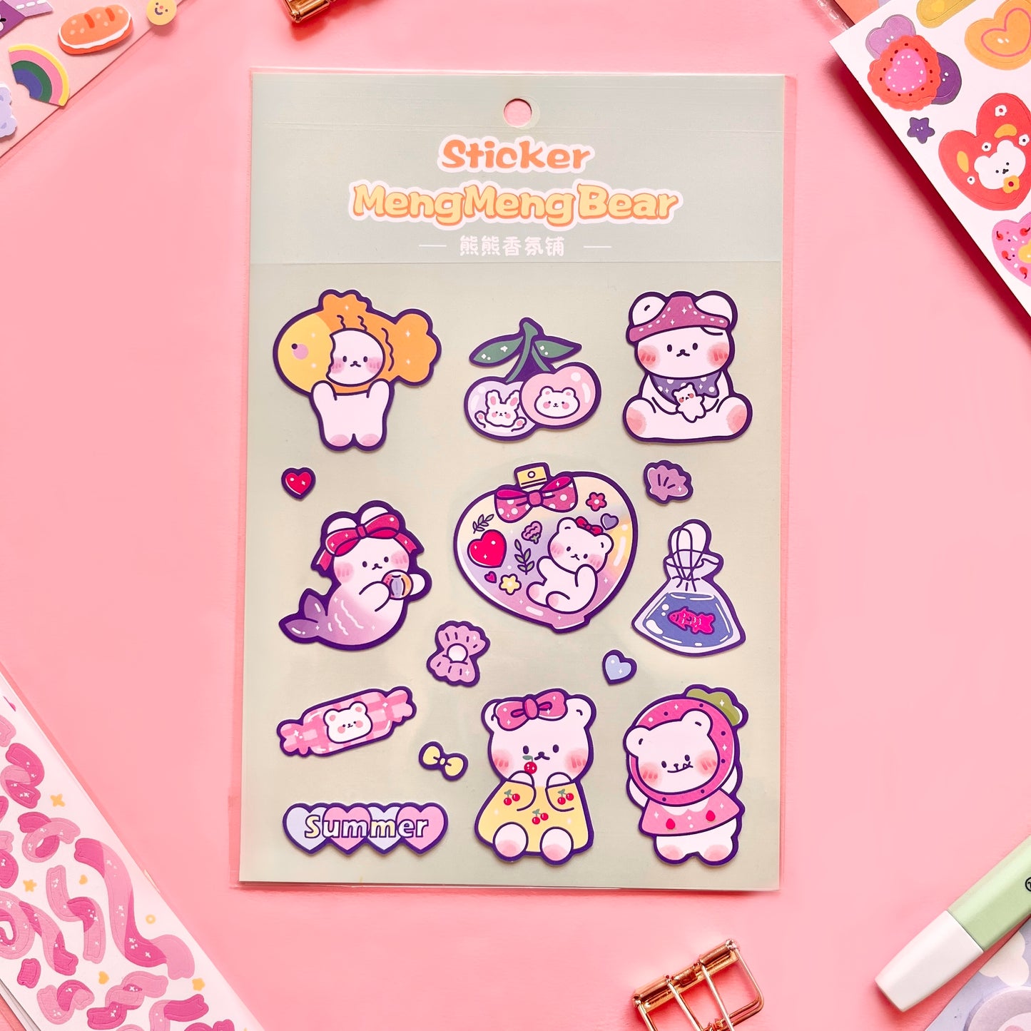 Stickers XL Ositos – PET 🐻✨