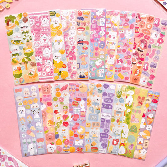 Set de Stickers K – Kawaii Collection (20 planchitas) 🎀✨