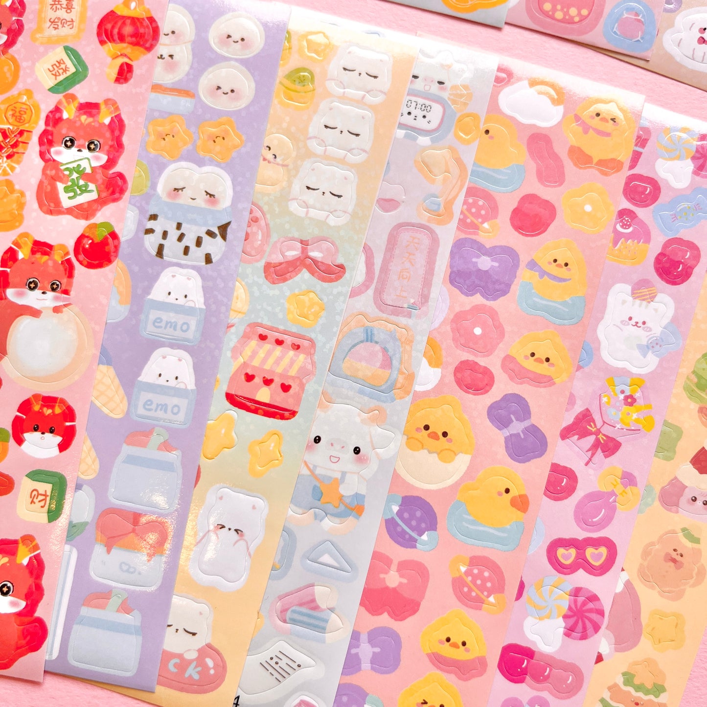 Set de Stickers O – Kawaii Collection (20 planchitas) 🎀✨