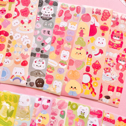 Set de Stickers J – Kawaii Collection (20 planchitas) 🎀✨