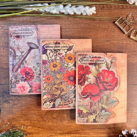 Set de Papeles Decorativos – Vintage Floral (30 piezas) 🌿✨