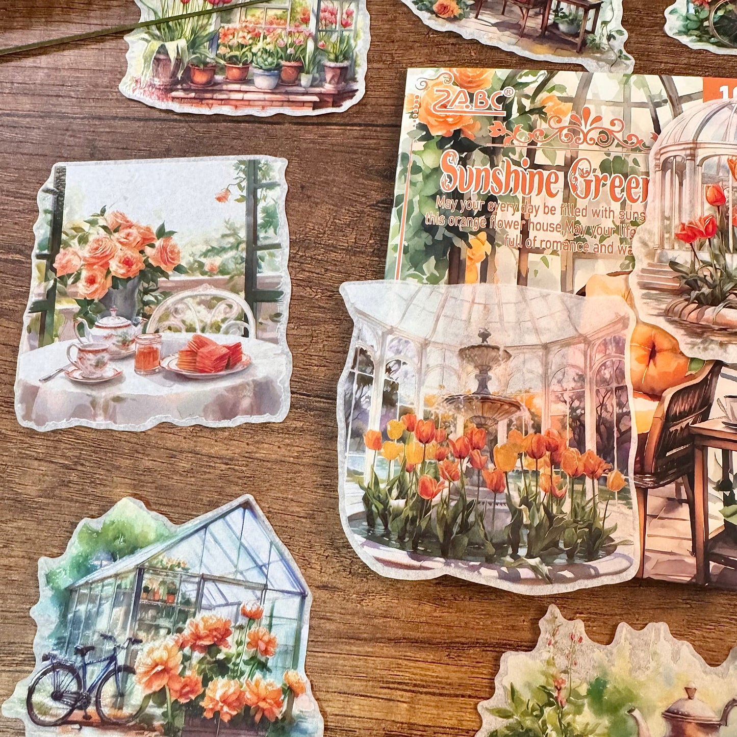 Set de Stickers – Rincones Florales (10 piezas) 🌿✨