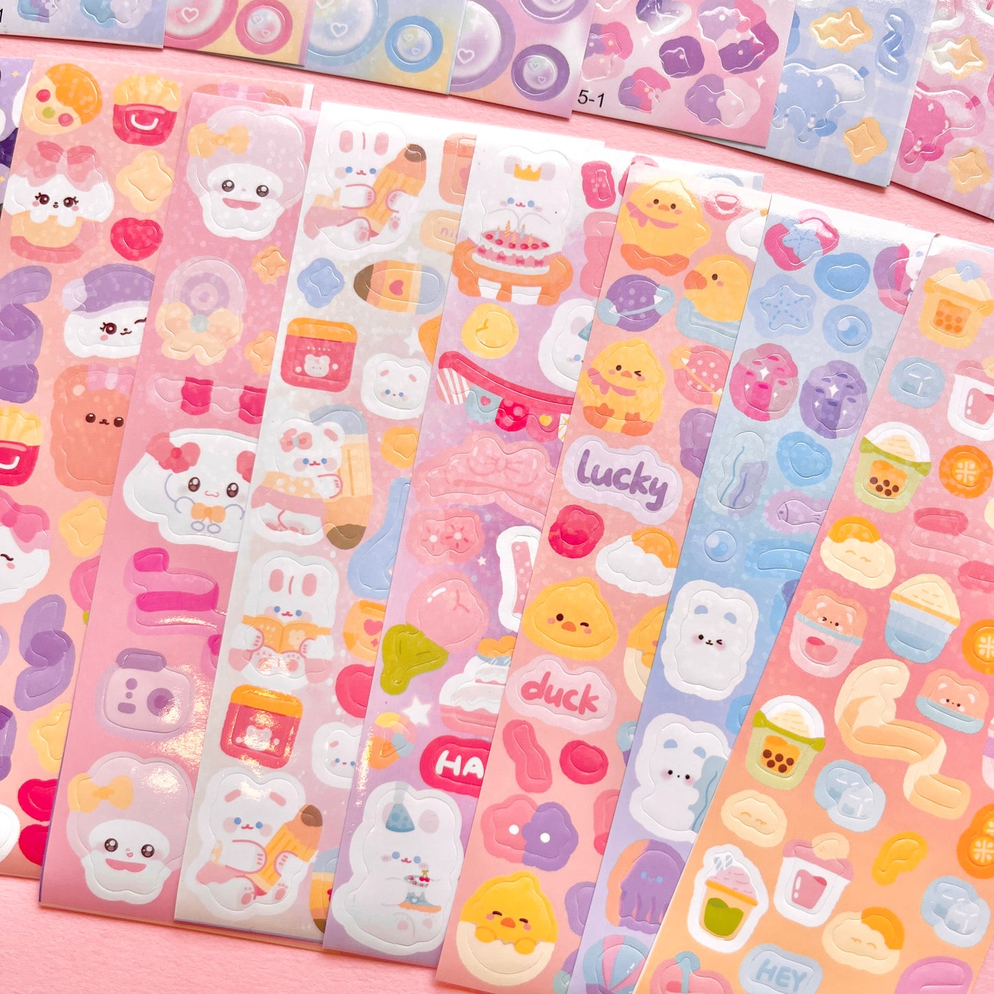 Set de Stickers H – Kawaii Collection (20 planchitas) 🎀✨