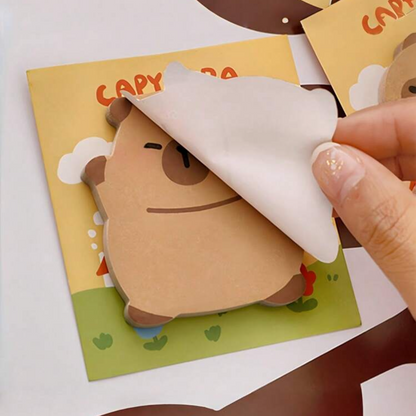 Sticky Notes – Capibara Collection (4 modelos, 30 hojas cada uno) 🐾✨