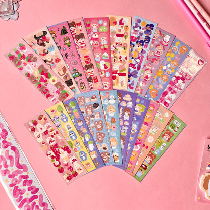 Set de Stickers A – Kawaii Collection (20 planchitas) 🎀✨