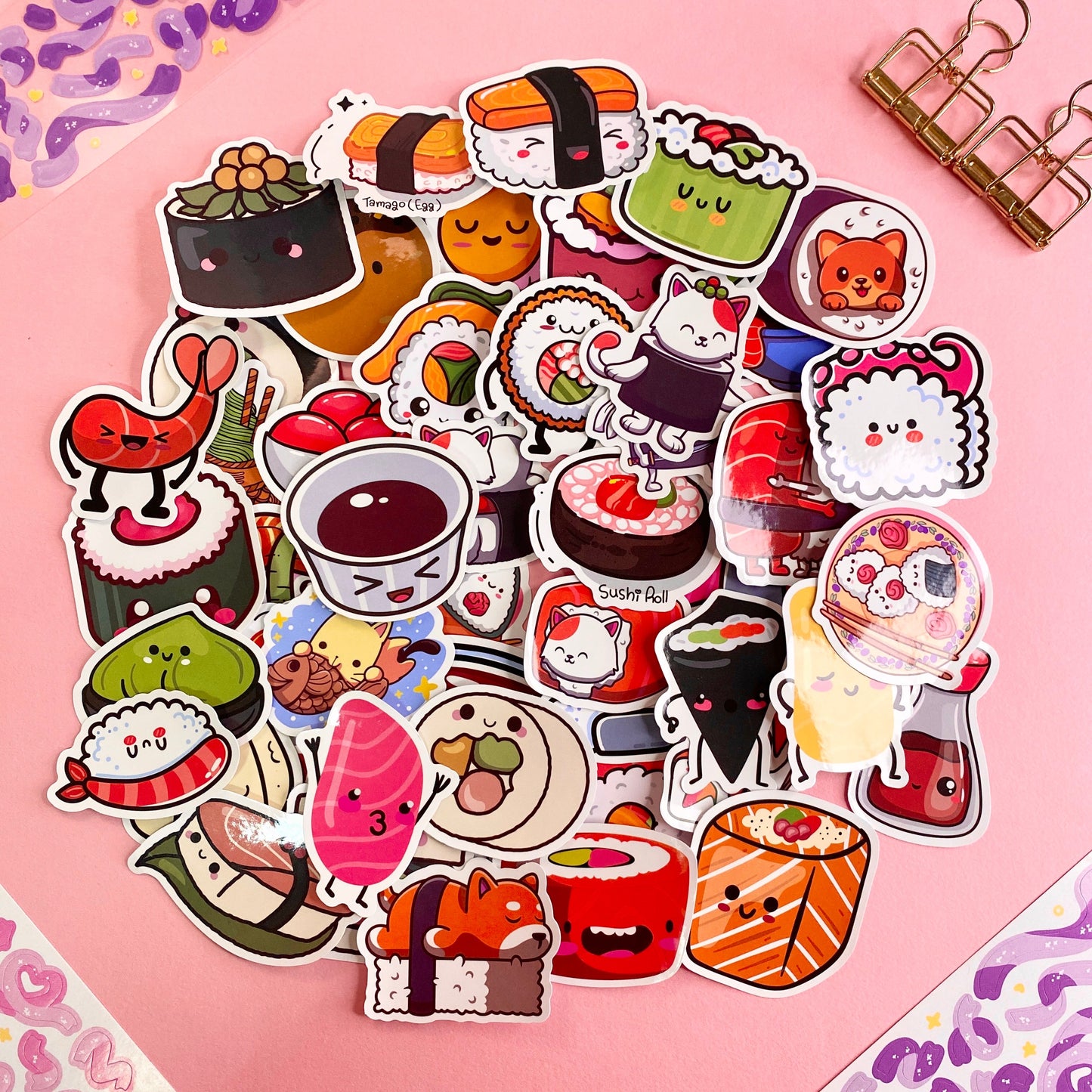 Set de Stickers – Sushi Lovers 🍣✨