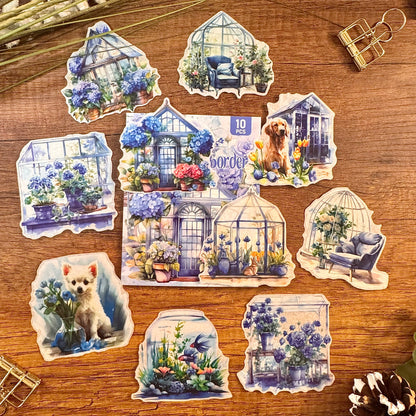 Set de Stickers – Rincones Florales (10 piezas) 🌿✨