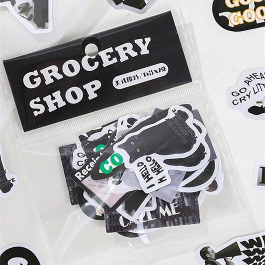 Set de Stickers – Grocery Shop (30 piezas) 🏷️✨