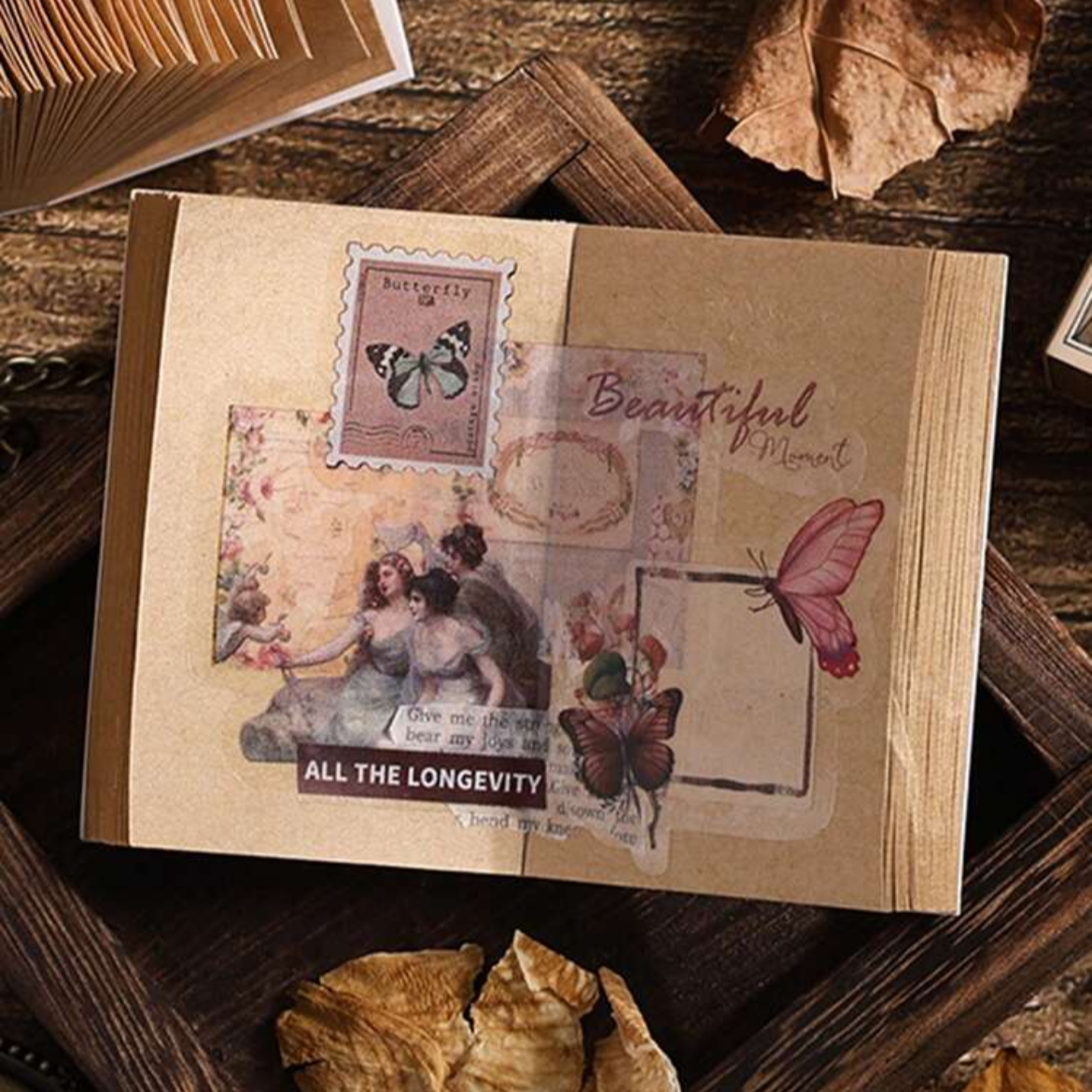 Mini Libro de Papel Kraft – Estilo Vintage 📜✨