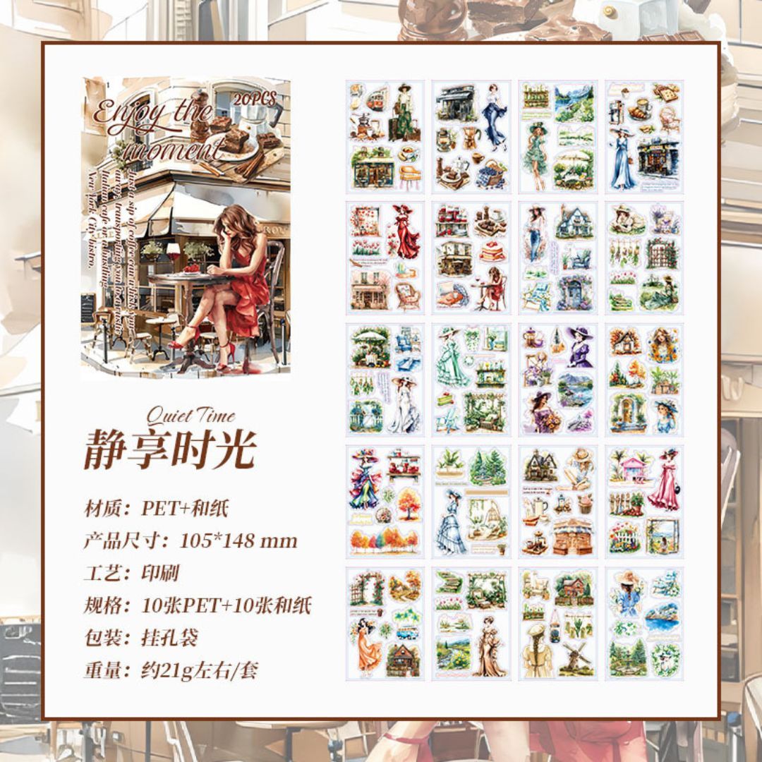 Sticker Book XL – Edición Temática (145 x 21 cm | 20 páginas de stickers) ✨📖🌸🍄🌳